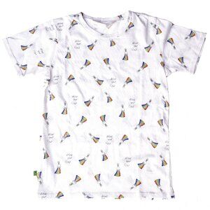 Shine Your Light kids print organic cotton t shirt